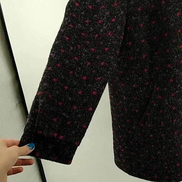 Karizma East Lid size 12 black with pink and Purple Polka dot jacket - Picture 5 of 9